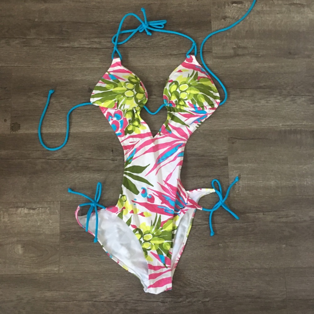 Hollister | Tropical Floral Print Swimsuit